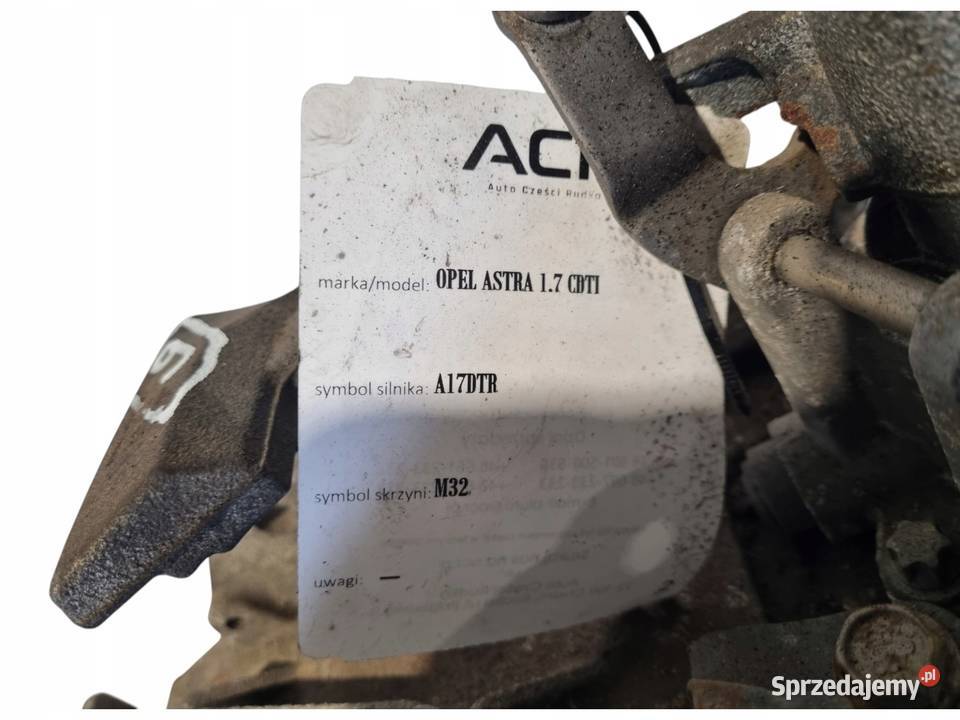 SKRZYNIA BIEGÓW Opel Astra IV J 17 CDTI manualna osobowe Chełm