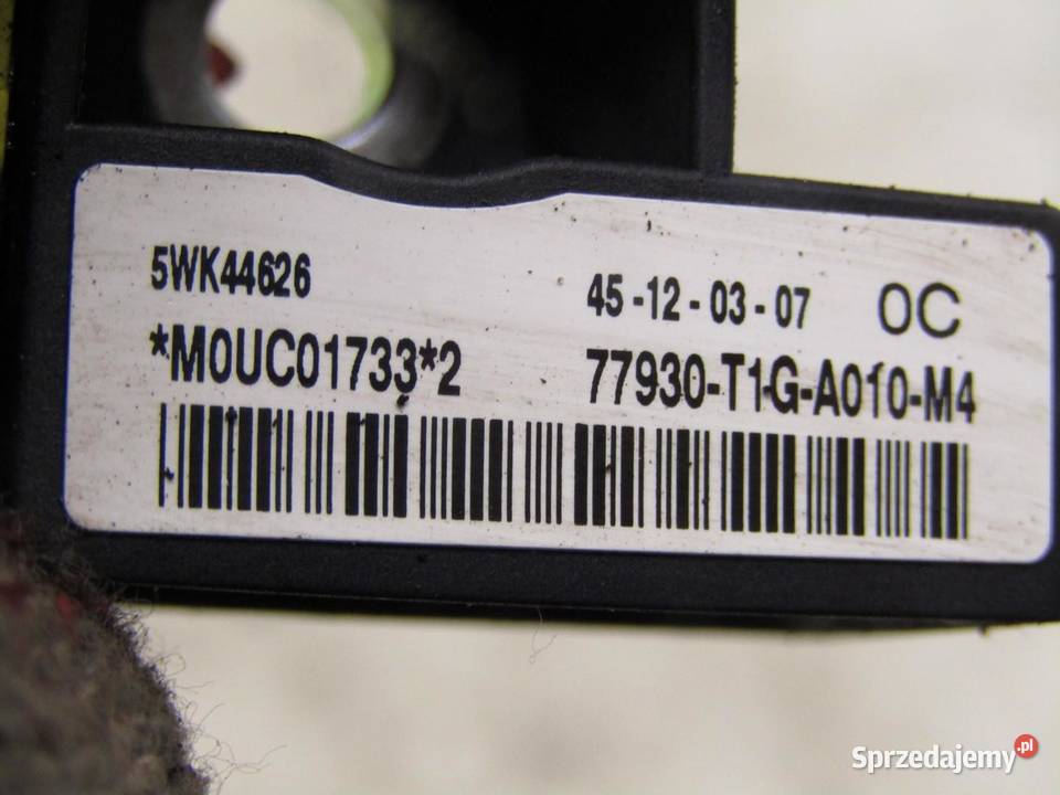 CZUJNIK UDERZENIA UDERZENIOWY HONDA CRV CRV IV osobowe sprzedam