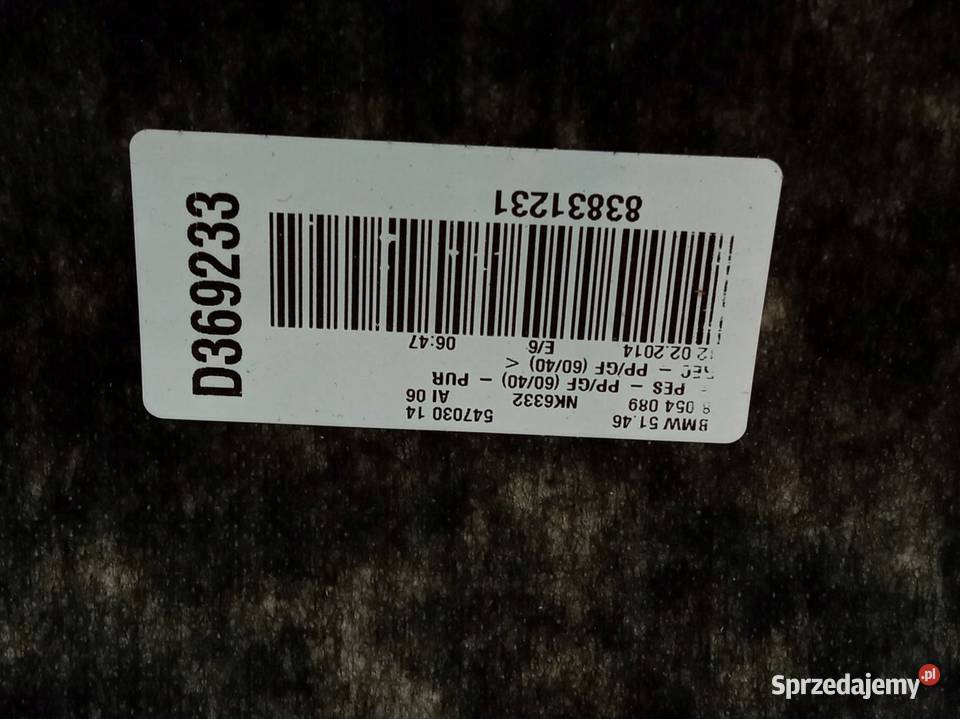 PÓŁKA TYLNA 547030 Bmw Seria 6 III 20122018 F06 świętokrzyskie