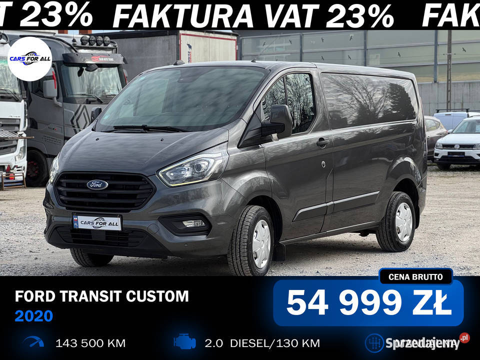 Ford Transit Custom Trend 20 TDCi 130 nieuszkodzony Rzeszów