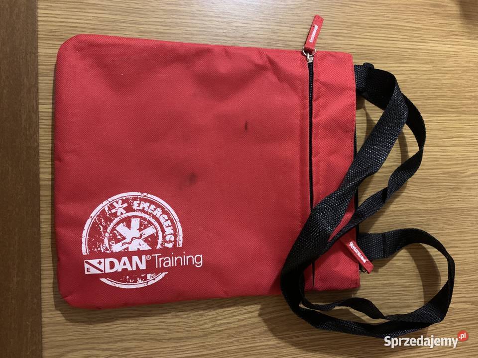 Saszetka z Cordury mocna solidna na ramię z DAN Nurkowanie Bytom