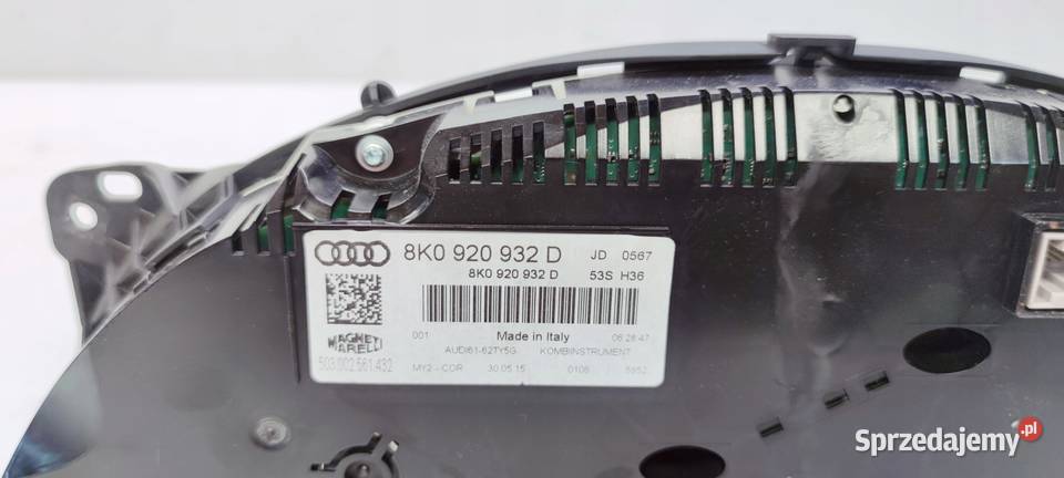 LICZNIK ZEGARY AUDI A4 B8 LIFT 20 TDI 8K0920932D osobowe Liczniki i zegary