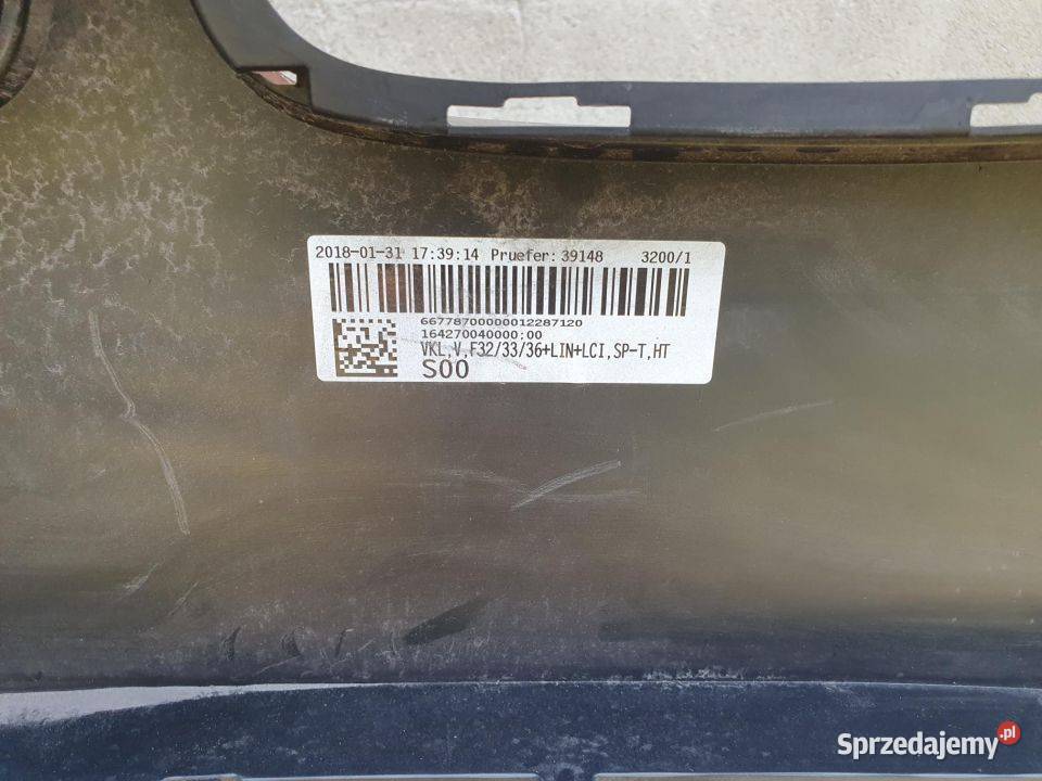 BMW F32 F33 1316 ZDERZAK PRZÓD BMW F32 F33 wielkopolskie Słowikowo