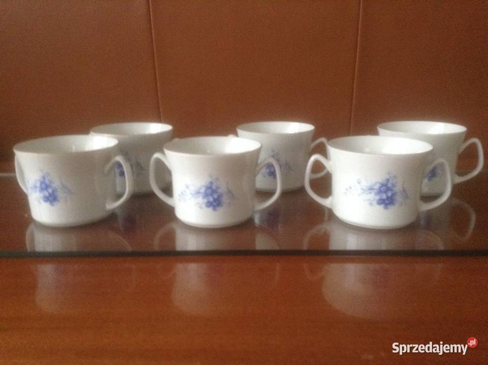 Zestaw porcelanowy waza CHODZIEŻ 6 bulionówek opolskie Opole