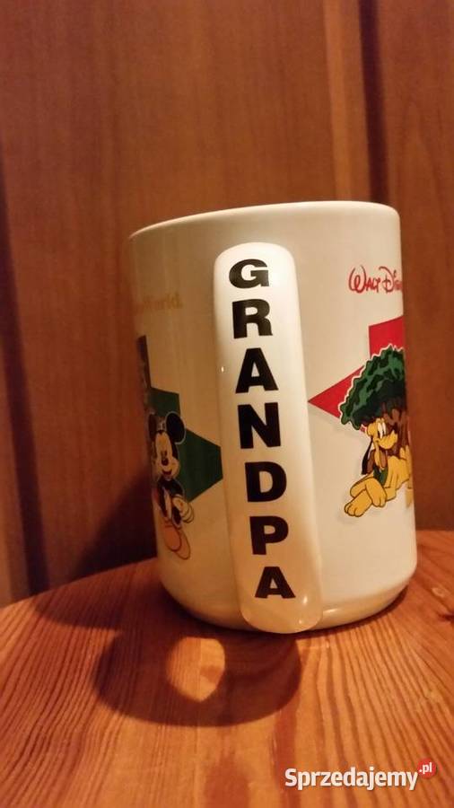 Bialy kubek Walt Disney World GRANDPA Puławy