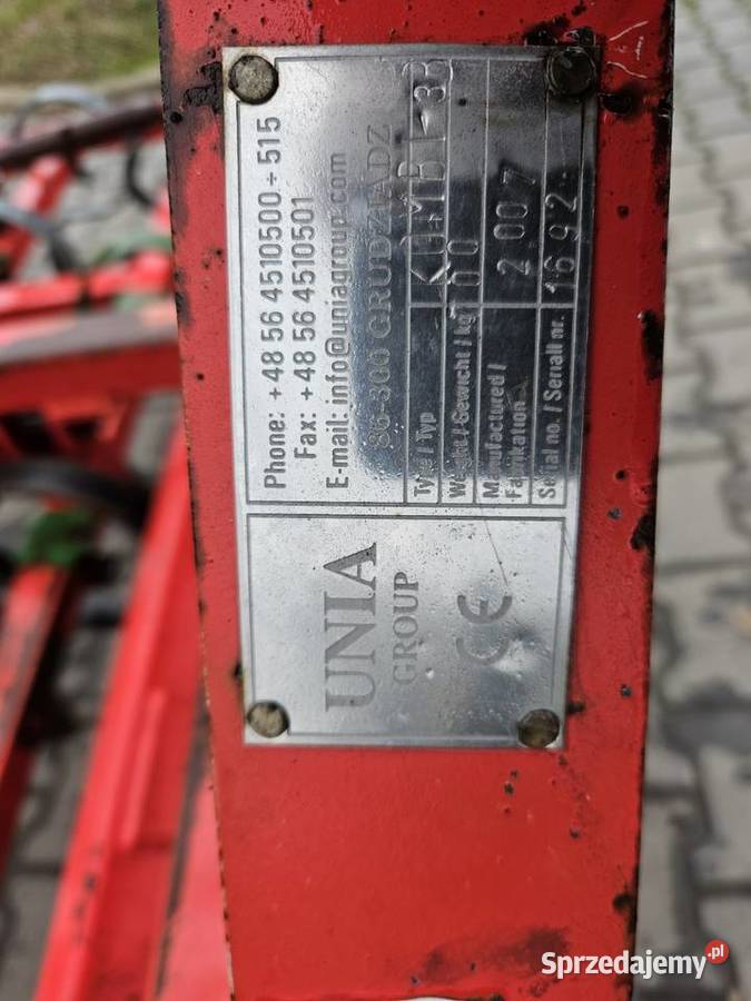 Agregat uprawowy unia kombi 3m Agregaty Stogniowice