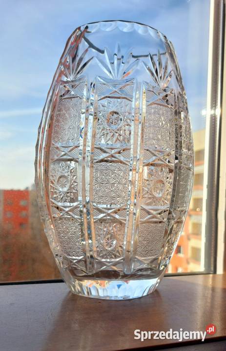 Piękny wazon kryształowy PRL sprzedam
