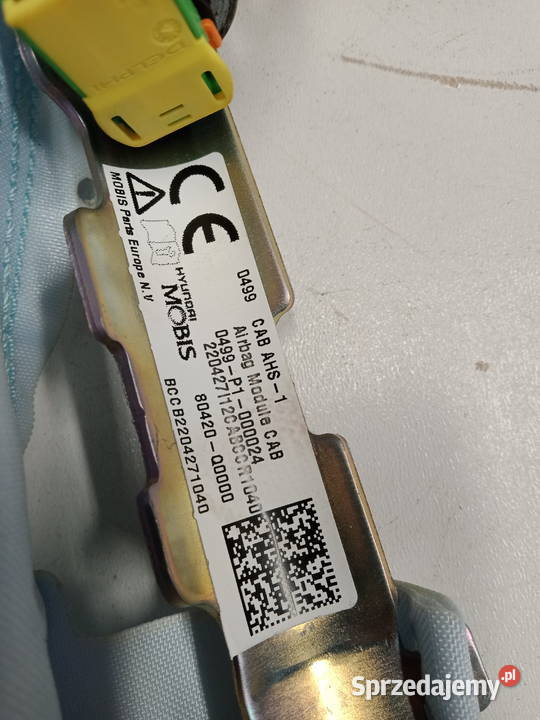 HYUNDAI I20 III AIRBAG KURTYNA POWIETRZNA PRAWA Rok produkcji 2022 Rakoniewice