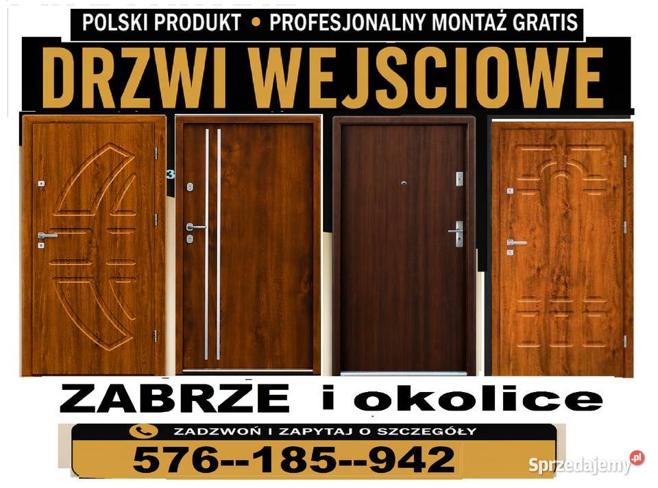 Drzwi z montażem zewnętrzne wewnątrzklatkowe Zabrze
