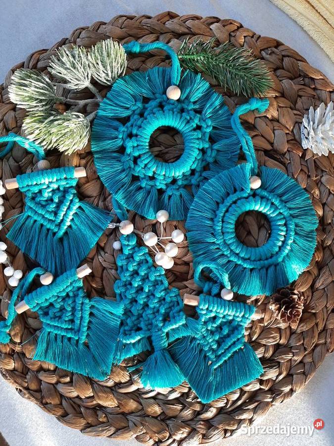 Ozdoby świąteczne 6 święta bombka rękodzieło inny kolor