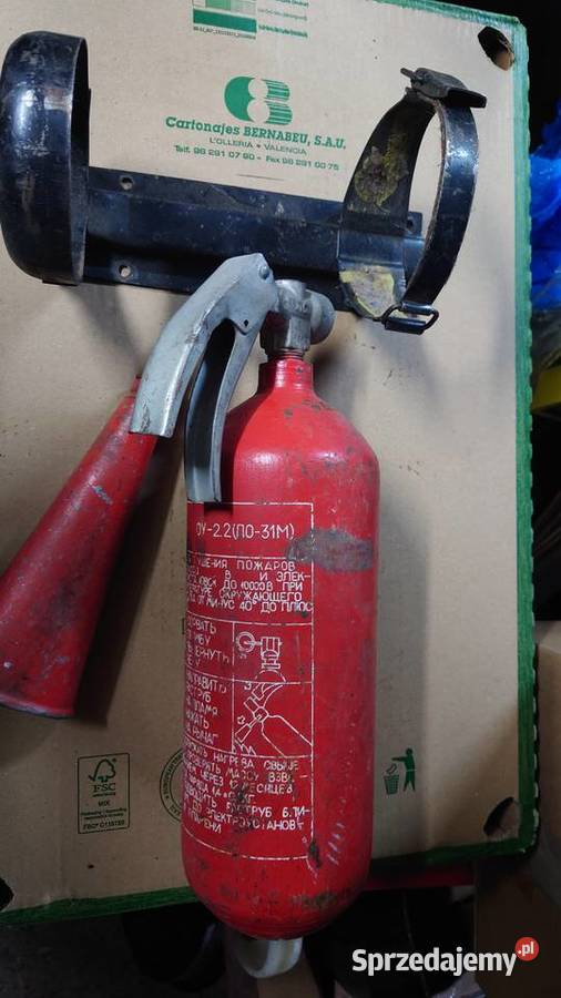 Uaz zil gaz oryginał gaśnica OY2 z uchwytem Kraków