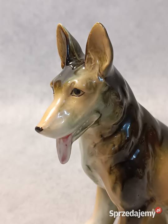 Owczarek Niemiecki Porcelanowa Kolekcjonerska Dobrzany