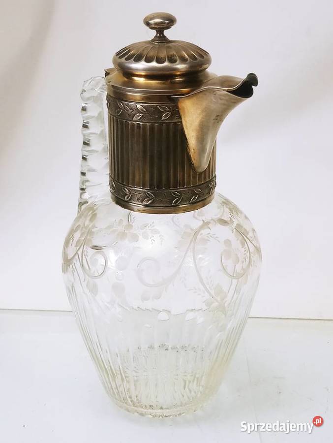 Dzbanek na Wino Srebro pr 950 Karafka Kryształ Nowa Sól sprzedam
