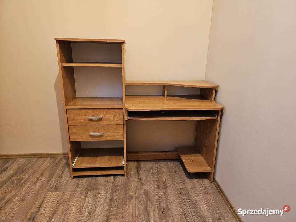 Biurko komputerowe z szafką śląskie Pogrzebień