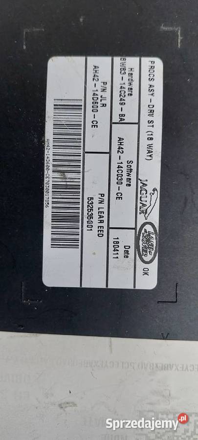 Moduł sterownik fotela JAGUAR RANGE ROVER Szczecin
