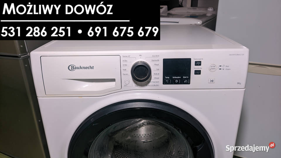 Pralka Bauknecht pojemność 8 1400 obrmin Dobrzyń nad Wisłą