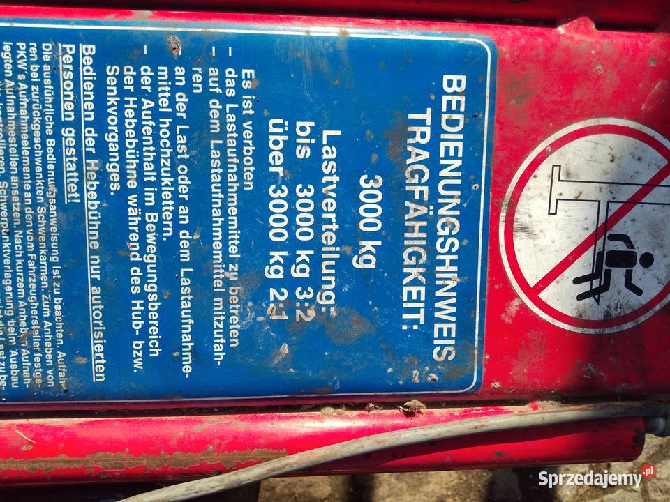 podnośnik samochodowy dwukolumnowy Pozostałe Wykroty