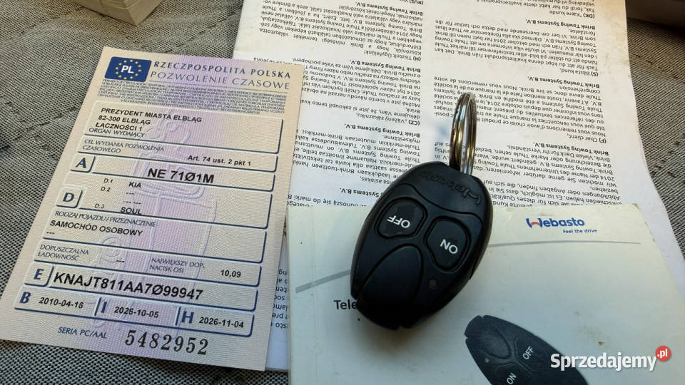 Kia Soul Benzyna Webasto Zarejestrowany Elbląg