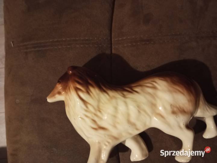 Figurka porcelanowa pies Collie owczarek Szkocki Biłgoraj