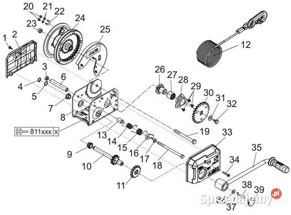 Wciągar lin Plus typ 901 1730010 małopolskie Kamionna sprzedam
