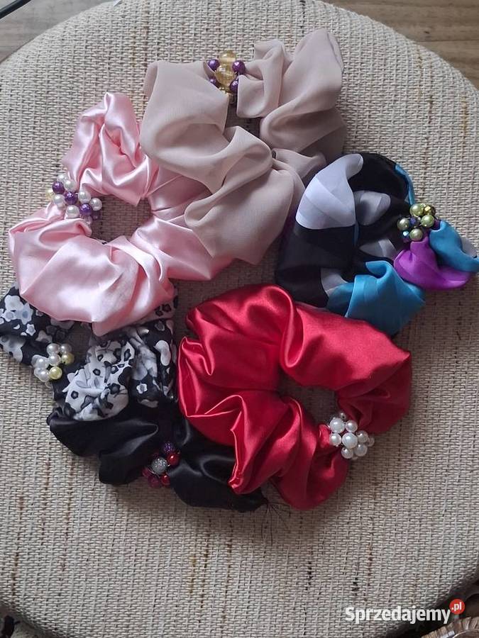 materiałowe gumki do włosów Brzeg
