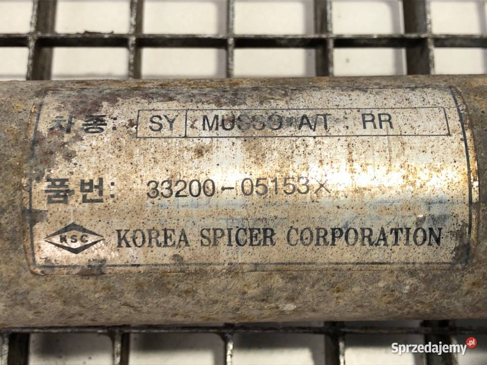 WAŁ NAPĘDOWY TYŁ SSANGYONG MUSSO Van minibus osobowe