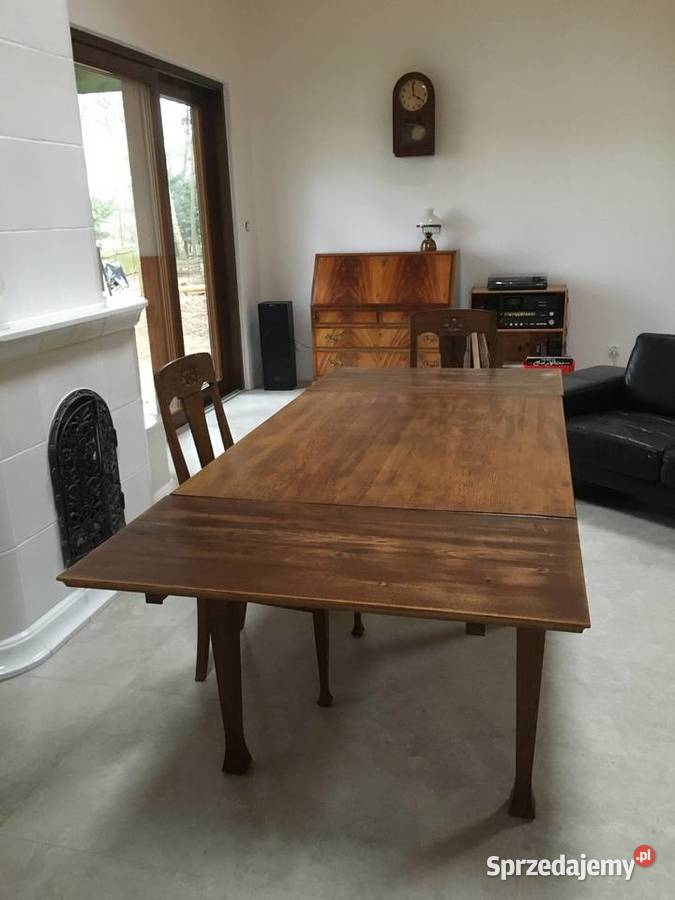 Stół 4 krzesła antyk secesja