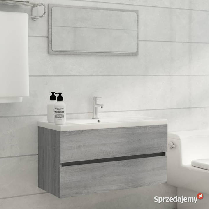 Szafka pod umywalkę szary dąb sonoma 90x385x45 Warszawa