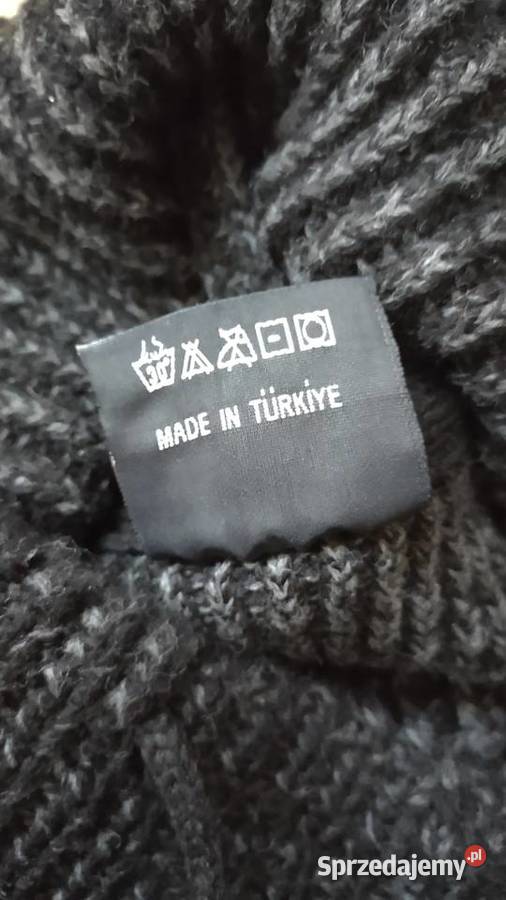 Sweter męski CeCe z wysokim golfem kolor czarny