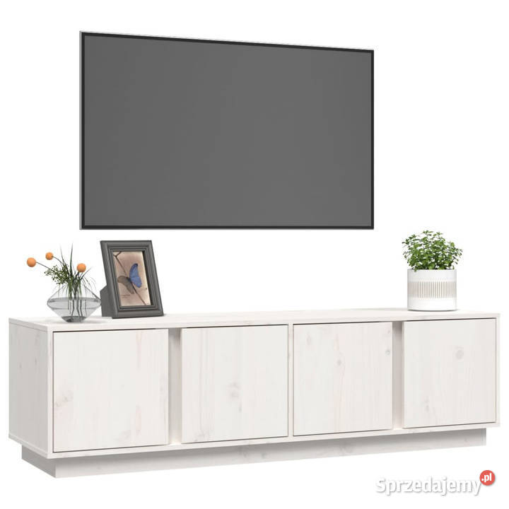 Szafka pod telewizor biała 140x40x40 lite drewno Warszawa sprzedam