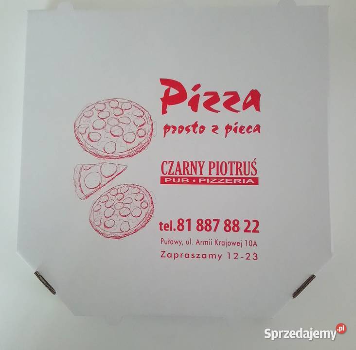 Kartony n pizzę nadruk 100 sztuk duże 32x32 Lublin sprzedam