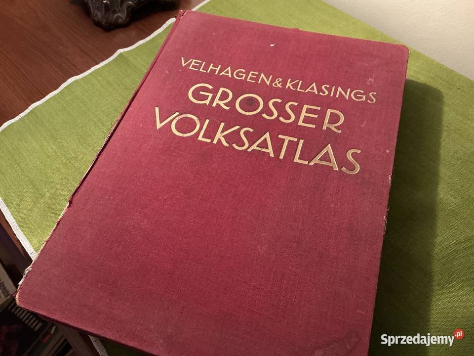 Grosser Volksatlas z roku 1938 mazowieckie Warszawa sprzedam