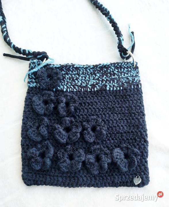 Mała torebka crochet listonoszka ręcznie robiona Piotrków Trybunalski
