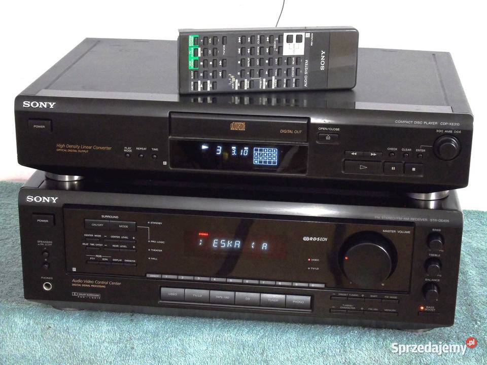 Amplituner i CD Sony pilot segmenty sprawne podkarpackie Jasło