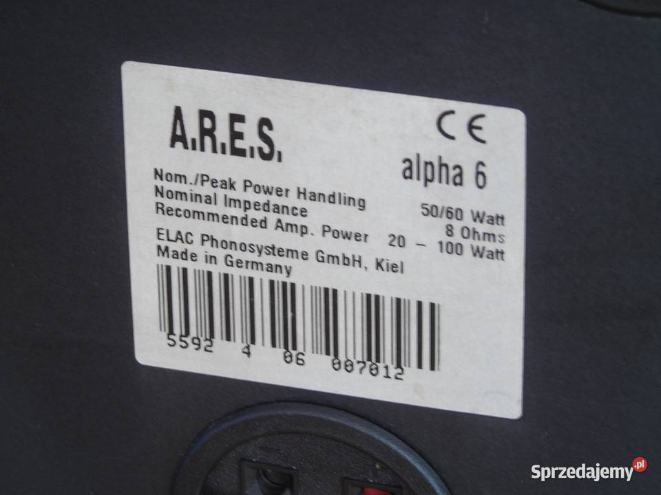 Kolumny ARES 2x 60 wat 8 ohm DOSTAWA podkarpackie Jasło