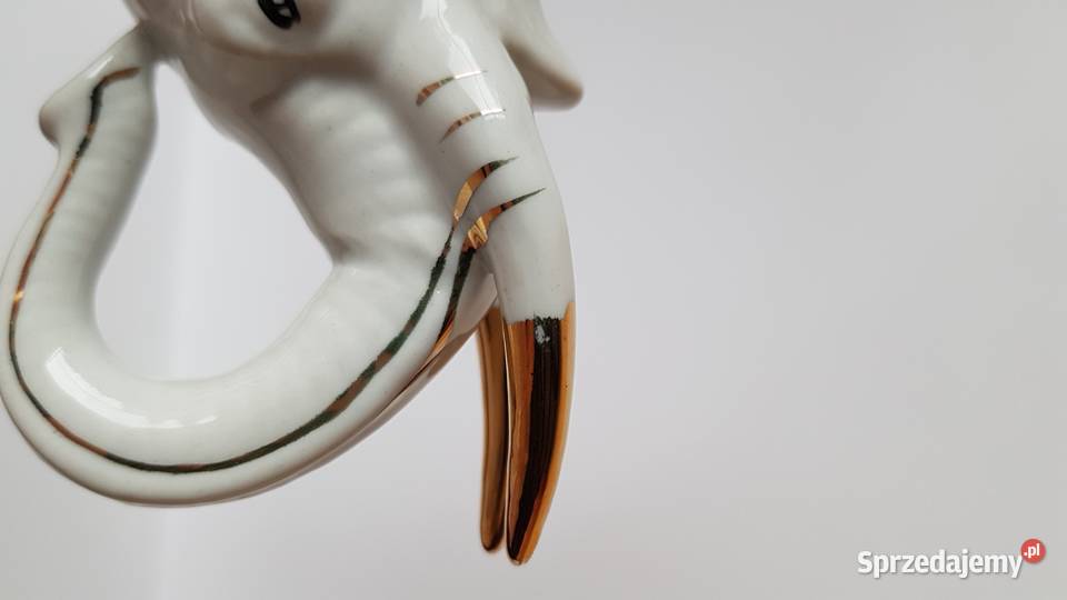 Porcelanowa figurka słoń 3 porcelana