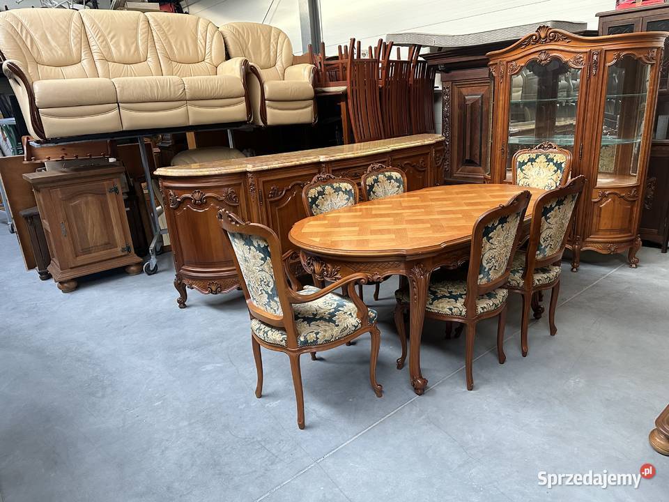 Piękna rzeźbiona ludwikowska jadalnia komoda Sławoszewek sprzedam