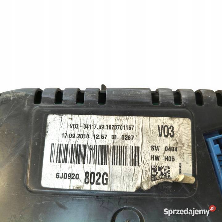 LICZNIK ZEGARY 6J0920802G Seat Ibiza IV 12 TSI