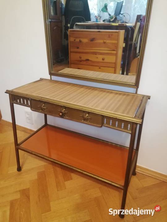 Etażerka PRL stolik z lustrem mazowieckie Warszawa
