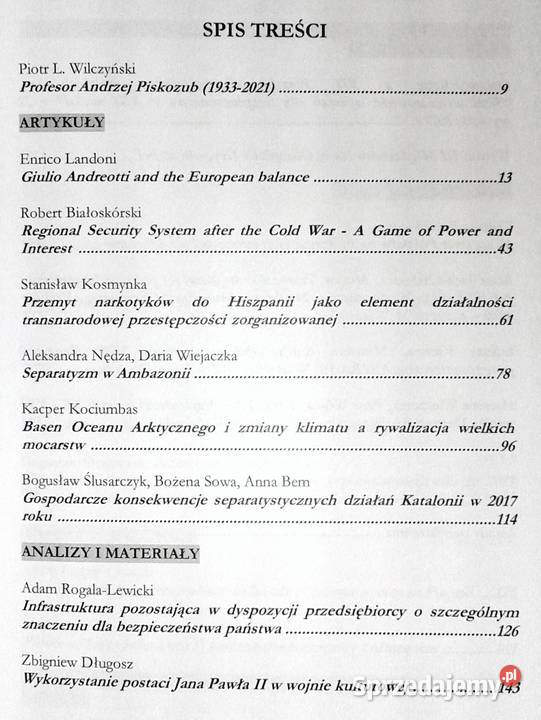 Przegląd Geopolityczny Tom 35 Zima 2021 Chełm