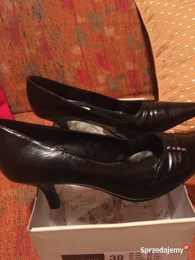 Sprzedam damskie szpilki skórzaneczarne i Kraków sprzedam