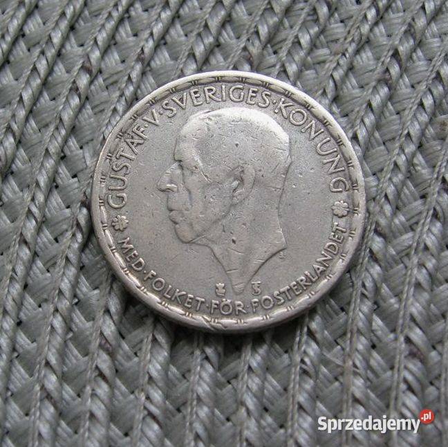 Szwecja 1 Korona 1946r SREBRO wielkopolskie Kalisz sprzedam