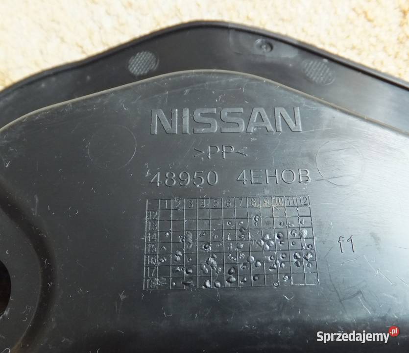 Osłona ZAŚLEPKA PLASTIK Nissan QASHQAI II pomorskie Pruszcz Gdański