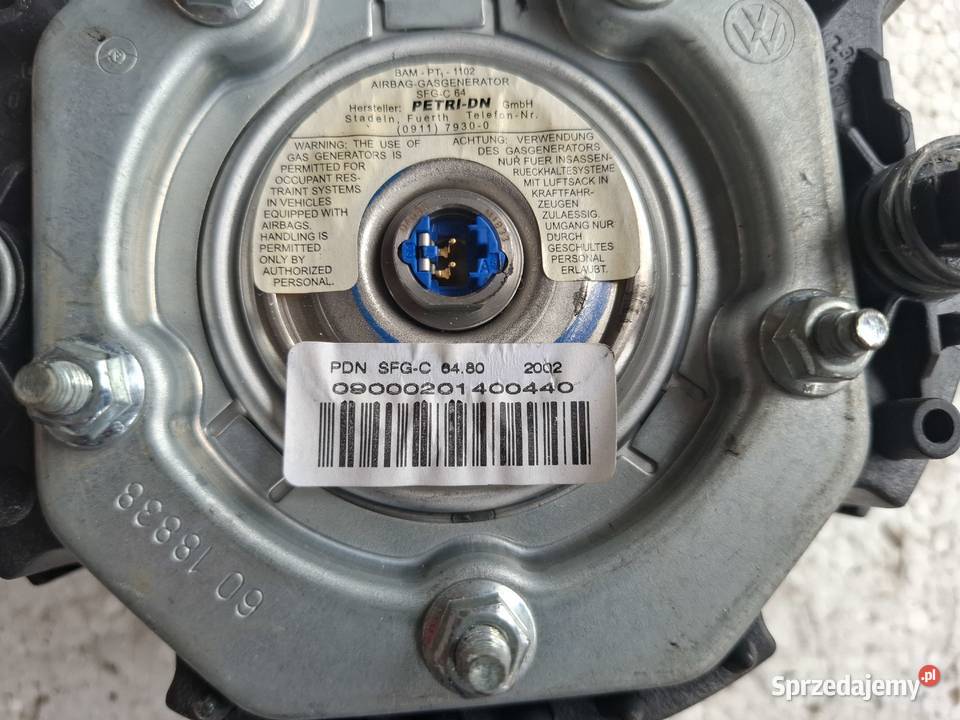 Poduszka Air Bag Kierownicy Volkswagen Polo 9N