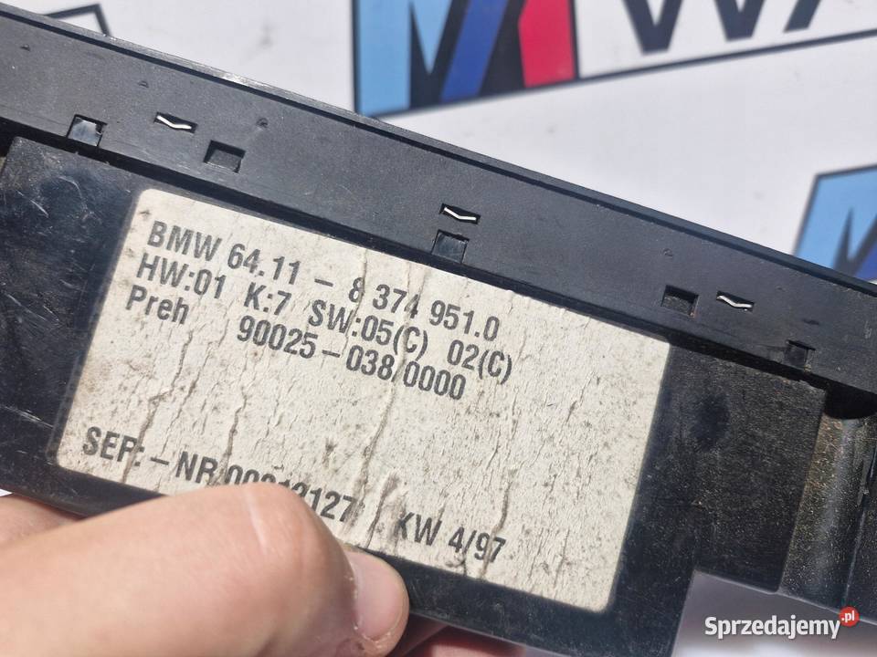 BMW 5 E39 PANEL NAWIEWU KLIMATYZACJI 8374951