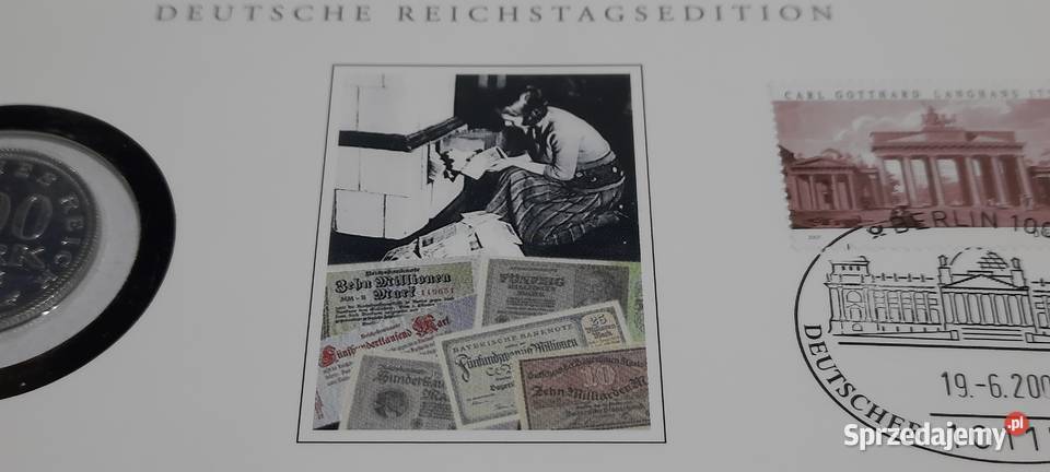 Niemcy 500 marek 1923 mennicza w blistrze Warszawa