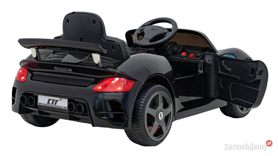 RUF CTR3 Black 12V Auto na Akumulator 235W Koła Rowerki i pojazdy Łopuszno