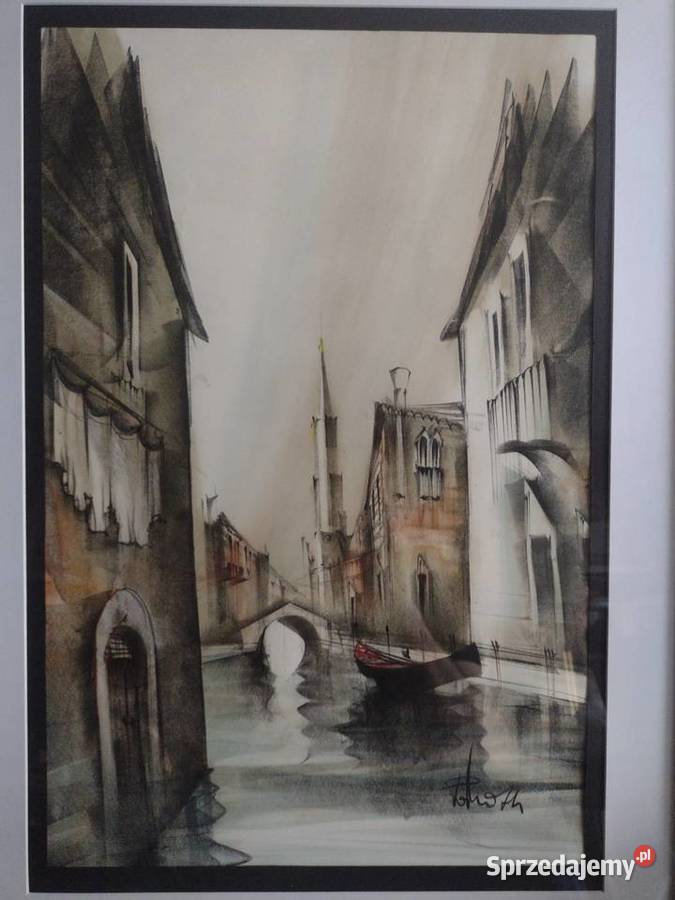 Rysunek na papierze WENECJA Toruń