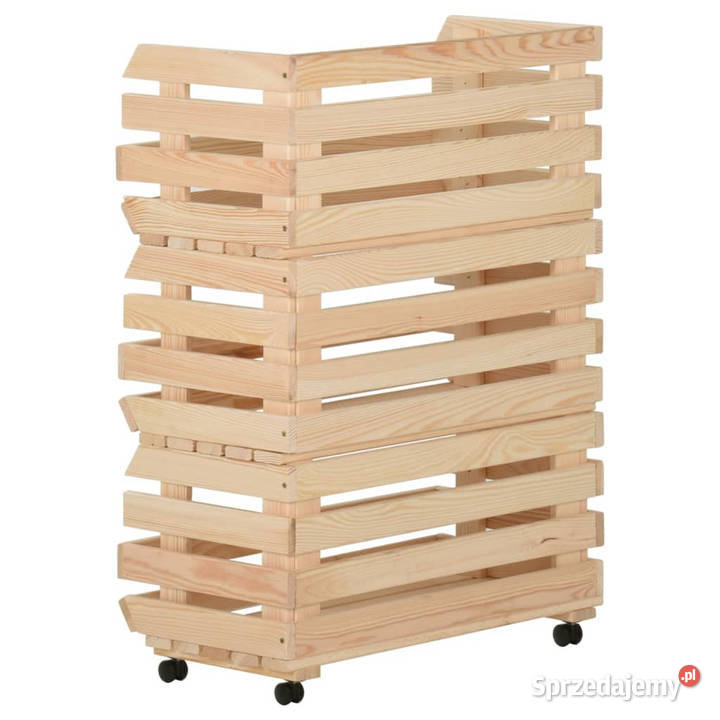 Wózek na warzywa 57x30x80 lite drewno sosnowe Pozostałe mazowieckie Warszawa