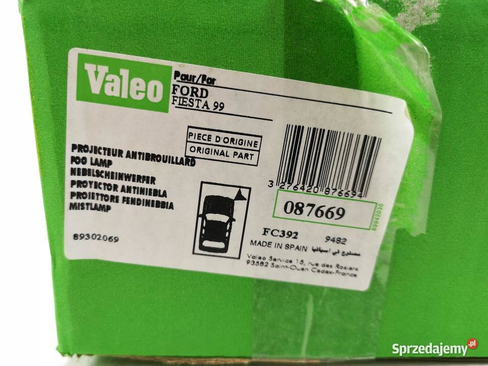 LAMPA PRAWY PRZÓD VALEO FORD FIESTA MK5 9902